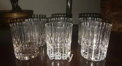 Set of 6-Baccarat Crystal Harmonie Double Old Fashioned Tumblers