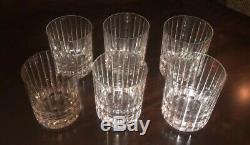 Set of 6-Baccarat Crystal Harmonie Double Old Fashioned Tumblers