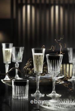 Set of 6 Double Old Fashioned Crystal Tumblers 12 Oz. Whiskey Glasses