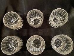 Set of 6 Mikasa Park Lane Double Old Fashioned Crystal Glasses 8 oz 3 7/8 Tall