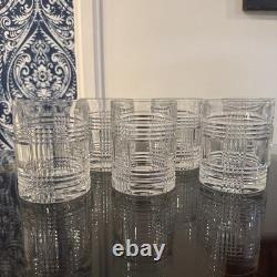 Set of 6 Ralph Lauren Glen Plaid Double Old Fashioned Rocks Glasses Yellowstone