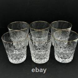 Set of 6 Rogaska Gallia Double Old Fashioned Glass 4 Tall