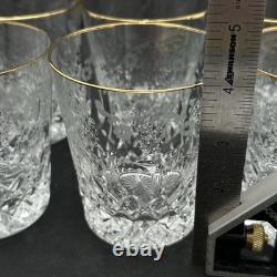 Set of 6 Rogaska Gallia Double Old Fashioned Glass 4 Tall
