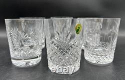Set of 6 Waterford 5 Toasts Double Old Fashioned Millennium Series Cocktail Glas