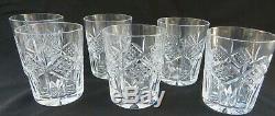 Set of 6 Waterford Crystal Grainne Double Old Fashioned Tumblers Glasses 4 3/8