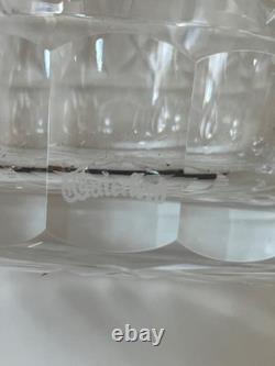 Set of 6 Waterford Crystal Lismore Double Old Fashioned 12 Ounce With Old Tags