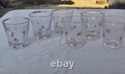Set of 6 Zazz by Crate & Barrel Double Old Fashioned Glasses