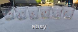 Set of 6 Zazz by Crate & Barrel Double Old Fashioned Glasses