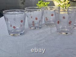 Set of 6 Zazz by Crate & Barrel Double Old Fashioned Glasses