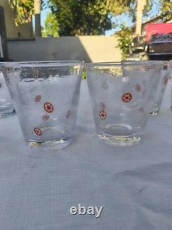 Set of 6 Zazz by Crate & Barrel Double Old Fashioned Glasses
