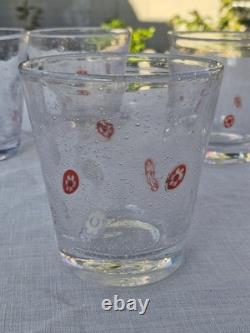 Set of 6 Zazz by Crate & Barrel Double Old Fashioned Glasses