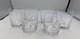 Set of 6 x PORTIEUX Crystal Double Old Fashioned Glasses Oblong shape France