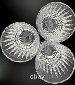 Set of 7 Fostoria Heritage Clear Crystal Double Old Fashioned Glasses