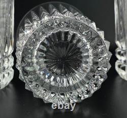 Set of 7 Fostoria Heritage Clear Crystal Double Old Fashioned Glasses
