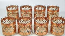(Set of 8) Culver VALENCIA Double Old Fashioned Glasses