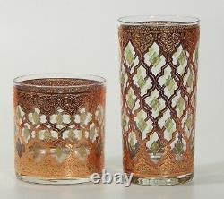 (Set of 8) Culver VALENCIA Double Old Fashioned Glasses