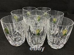 Set of 8 Waterford Crystal Kildare Double Old Fashioned Tumblers 12 oz