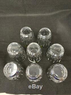 Set of 8 Waterford Crystal Kildare Double Old Fashioned Tumblers 12 oz