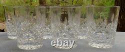 Set of SIX Waterford Crystal Lismore Double Old Fashioned DOF Tumblers