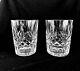 Set of TWO Vintage WATERFORD Crystal Lismore Double Old Fashioned DOF Tumblers