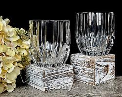 Set of Two (2) NEW Mikasa Crystal 4 EXECUTIVE Double Old FASHIONED Glasses
