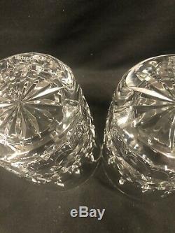 Set of Two (2) Waterford Crystal Lismore Double Old Fashioned Glasses-Mint