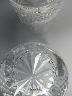 Set of Two Waterford Crystal Happy Birthday Double Old Fashioned Glasses 12 oz