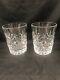 Set of Two Waterford Crystal Lismore Double Old Fashioned Glasses-Near Mint