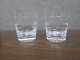 Signed Faberge Metropolitan DOUBLE OLD FASHIONED Crystal Glasses Set of 2
