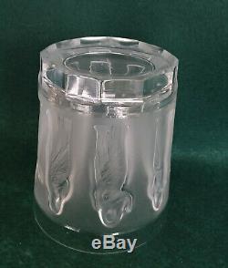 Signed Lalique Tumbler, Double Old Fashioned, Femmes Antiques (4 Available)
