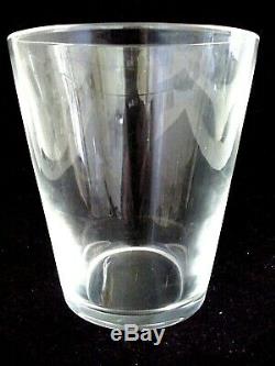 Signed STEUBEN High Ball Glass Double Old Fashioned Tumbler # 7711 4-1/2 Tall