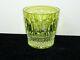 Signed St. Louis Crystal TOMMY CHARTREUSE Double Old Fashioned Glass EUC