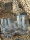 Simon Pearce Engraved Pine Ascutney Double Old Fashioned Set of 2 with Gift Box