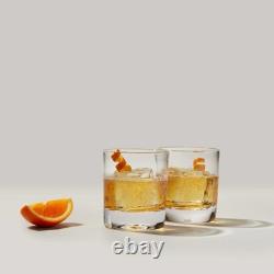Simon Pearce Engraved Pine Ascutney Double Old Fashioned Set of 2 with Gift Box
