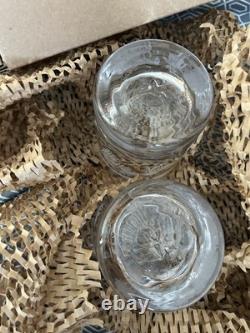 Simon Pearce Engraved Pine Ascutney Double Old Fashioned Set of 2 with Gift Box