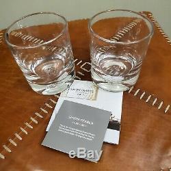 Simon Pearce VT Set Rye Decanter 2 Ascutney Double Old-Fashioned Whiskey Glasses