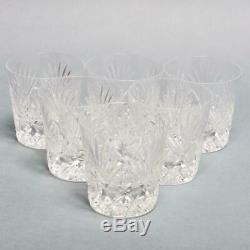 Six (6) Saint Louis Cut Crystal Double Old Fashioned Tumblers 4, Unmarked