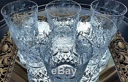 Six Rogaska Gallia Crystal Double Old Fashioned Tumblers Signed Unused WithSticker