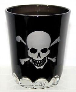 Skellington Skull And Crossbones Double Old Fashioned Glasses Set Of 6