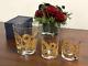 Snake Double Old Fashioned Glasses Gold Set of 2 by Artel