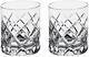 Sofiero Double Old Fashioned Glass, Set of 2, 2 Count (Pack of 1), Clear