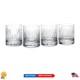 Soho 4-Piece Crystal Double Old Fashioned Glass Set Perfect for Every Occasion