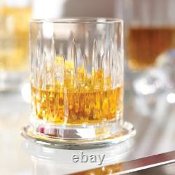 Soho 4-Piece Crystal Double Old Fashioned Glass Set Perfect for Every Occasion