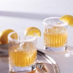 Soho 4-Piece Crystal Double Old Fashioned Glass Set Perfect for Every Occasion