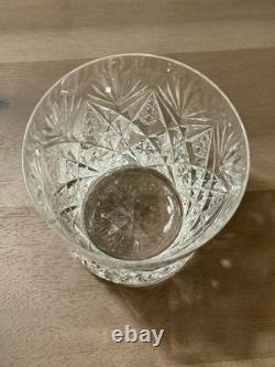 St. Louis Crystal Florence Double Old Fashioned Glass Pineapple Cut 4 MINT