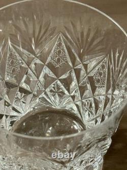 St. Louis Crystal Florence Double Old Fashioned Glass Pineapple Cut 4 MINT