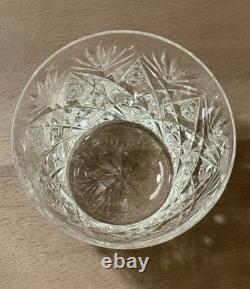 St. Louis Crystal Florence Double Old Fashioned Glass Pineapple Cut 4 MINT