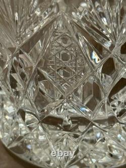 St. Louis Crystal Florence Double Old Fashioned Glass Pineapple Cut 4 MINT