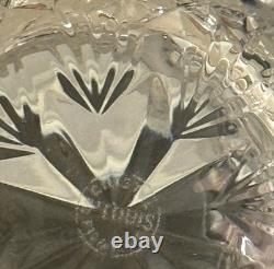 St. Louis Crystal Florence Double Old Fashioned Glass Pineapple Cut 4 MINT