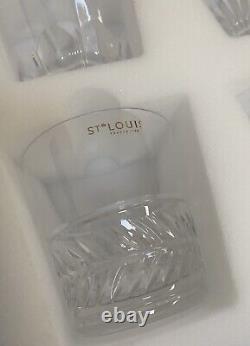 St Louis Crystal Versailles King Louis Double Old Fashioned Glasses. Set Of 4
